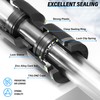 TAILONZ PNEUMATIC Black 1/4 Inch od Push to Connect Fittings