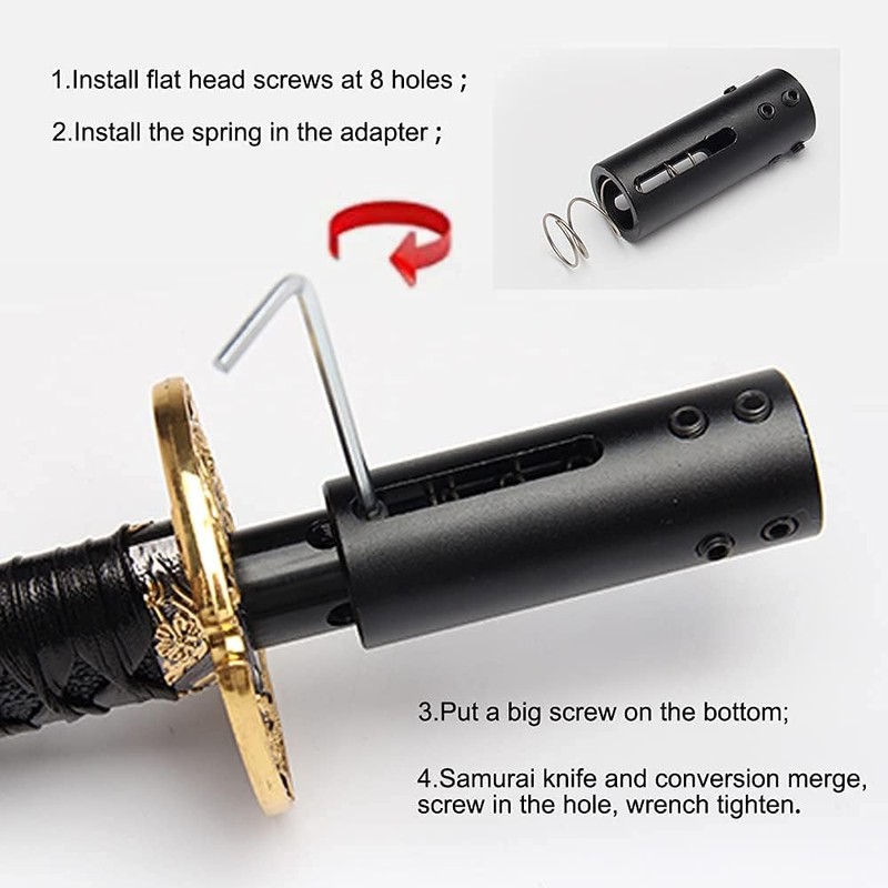 GSTP Automatic Katana Shift Knob Samurai Sword Weighted Gear Shifter