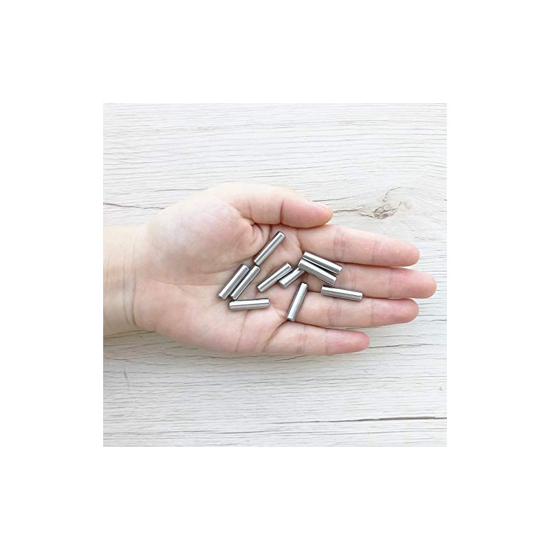 Yesallwas 30PCS 6mm x 30mm Dowel Pin 304 Stainless Steel