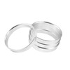 ACROPIX 56.1 to 54.1mm Hub Centric Rings Silver Tone -