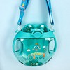 450ml Kids Water Cup with Handle and Lanyard Plastic Straw