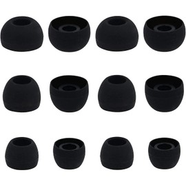 ALXCD Ear Tips Compatible with JBL Endurance Race 2 Sport Earbuds, 6 Pairs S/M/L Sizes Replacement Soft Silicone Earbud Tips Eartips, Compatible with JBL Endurance Race 2 6 Pairs Black