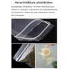 400pcs Grip Seal Bags, 10x15cm Resealable Zip Lock Bags, Clear