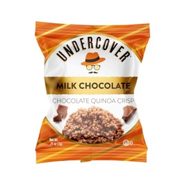 Undercover Chocolate Quinoa Crisps - Milk Chocolate | 70-Count, Individually Wrapped Crisps | Gluten Free, Nut-Free, Allergen Friendly, Kosher