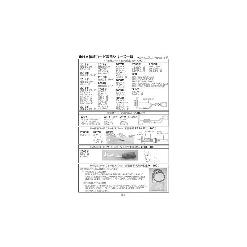 Hitachi SP-HAC1 HA Connection Cord