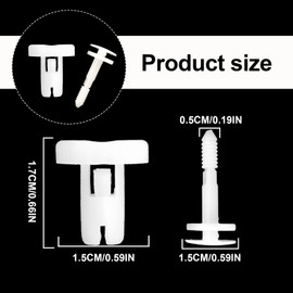 TOPCNOEM 50Pcs Car Door Panel Retainer Clips Compatible with GM Chevy GMC 15960325 - C1500 C2500 C3500 K1500 K2500 K3500 Pickup Jimmy Yukon Blazer Tahoe Suburban