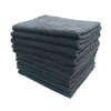 Danaway Face Towels, Charcoal Gray, Quick Dry Thin Type, Bulk