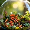 Nlinlin 15Pcs Miniature Carrot Models, Artificial Vegetables for Mini Kitchen
