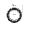 sourcing map Double Sealed Deep Groove Ball Bearings 6802-2RS 15