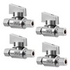 Minimprover 4 Pack Premium Brass 1/4" Compression x 1/4" Compression