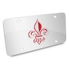 iPick Image Fleur-de-Lis FDL 3D Mirror Chrome Stainless Steel License