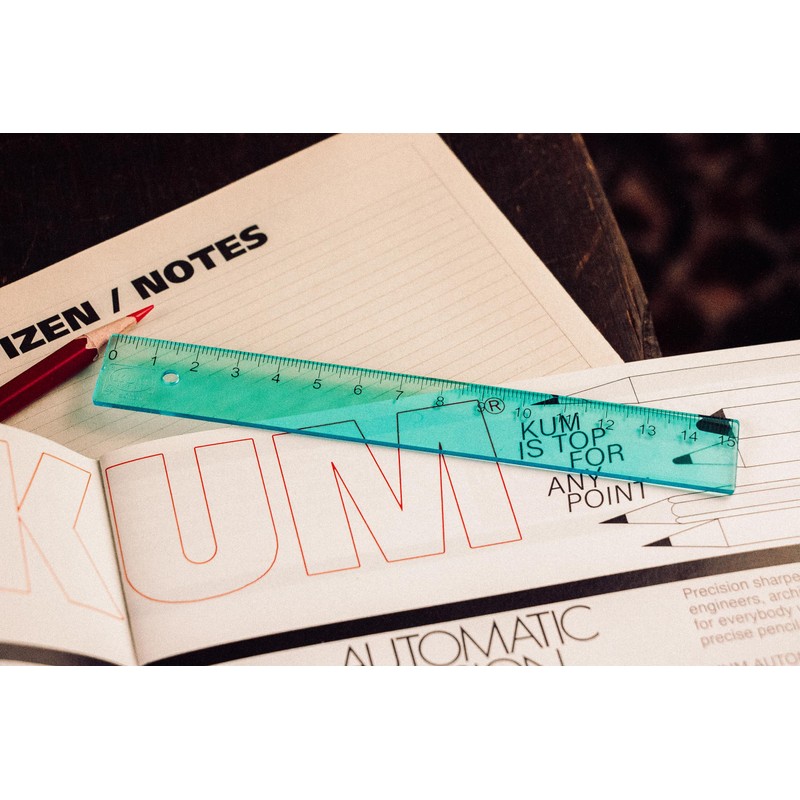 KUM AZ3032216-B - Ruler 15 cm L1 Pop TP Pack