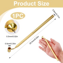 ORUZA 1 PCS Fine Line Fluid Writer, Slanting Fine Line Painting Pen Aluminum Fluid Writer Painting Pen Portable Drawing Tool for Craft Calligraphy Scratch Repair Splitter Art