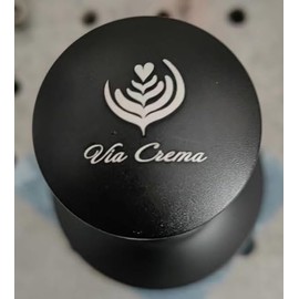 VIA CREMA Coffee Tamper Coffee Ground Press - Stylish Espresso Stamp as Barista Tamper, Contact Pressure Calibrated | 25lb Contact Pressure (58.4 mm)