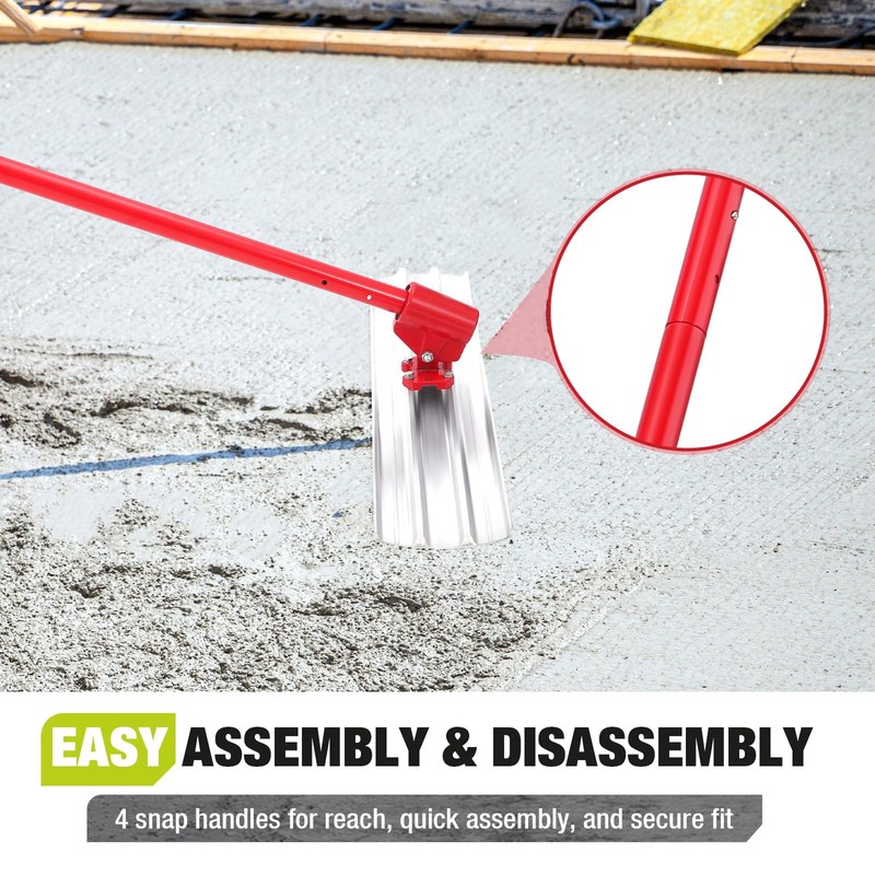 Garvee Bull Float Concrete Tools, 46 in x8 in Magnesium