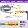 GasSaf 10FT 3/8" ID Natural Gas Hose, Natural Gas Grill