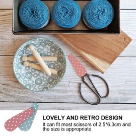 Baluue Sewing Scissor PU Cover Mixed Color Protector for Scissors for Sewing Lovers Fits Scissors Durable and Convenient Storage