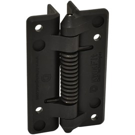 D&D Technologies KF3SPS KwikFit Polymer General Purpose Gate Hinge, for Self-Closing Gates up to 44 Pounds, Black, for Any Square Gate Frame and Post, 2 Count