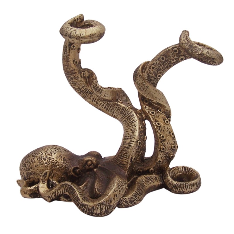 Octopus Style Toothbrush Holder, Unique Bathroom Decor, Nautical Accent Piece,