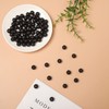 35 abalorio de ágata de ónix negro mate natural de