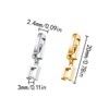 HAIKING Fold Over Clasp, 4 PCS Brass Watch Strap Clasps