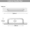 2 Pack Adhesive Handles Self Stick Instant Cabinet Handles 5.83"