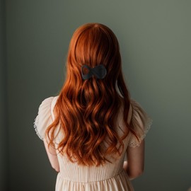 VOCOSTE 2pcs Flat Hair Clips for Women, Flat Claw Clips for Thick Hair, French Concord Flat Hair Clips for Hair Styling, Stylish Flat Clips for Hair, Amber Black