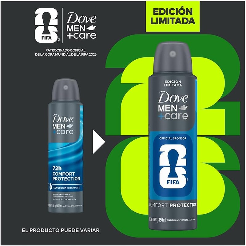 DOVE MEN AER AP COMFORT PROT 12X89G/150ML