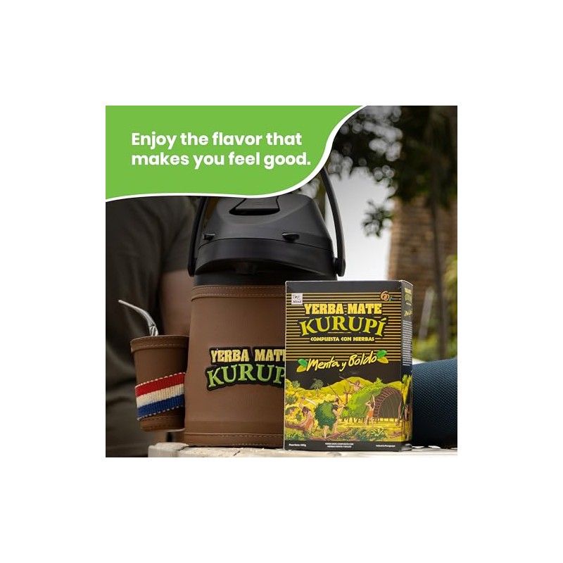 Kurupi Menta Boldo Yerba Mate 500 g (1.1 lbs)