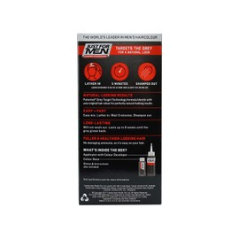 Just For Men Shampoo-In Colour, Grey Hair Dye For Men, Various Shades, Restores Original Colour For A Natural Look - Dark Brown, H-45
