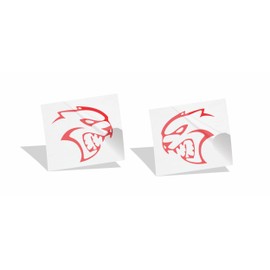 Reflective Concepts 2021, 2023-2026 Durango SRT Hellcat Fender Emblem Overlay Decal Stickers - (Color: Gloss Red)