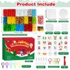 WEVOL 6350 Piece Iron-On Beads Set, Christmas Beads 5 mm,