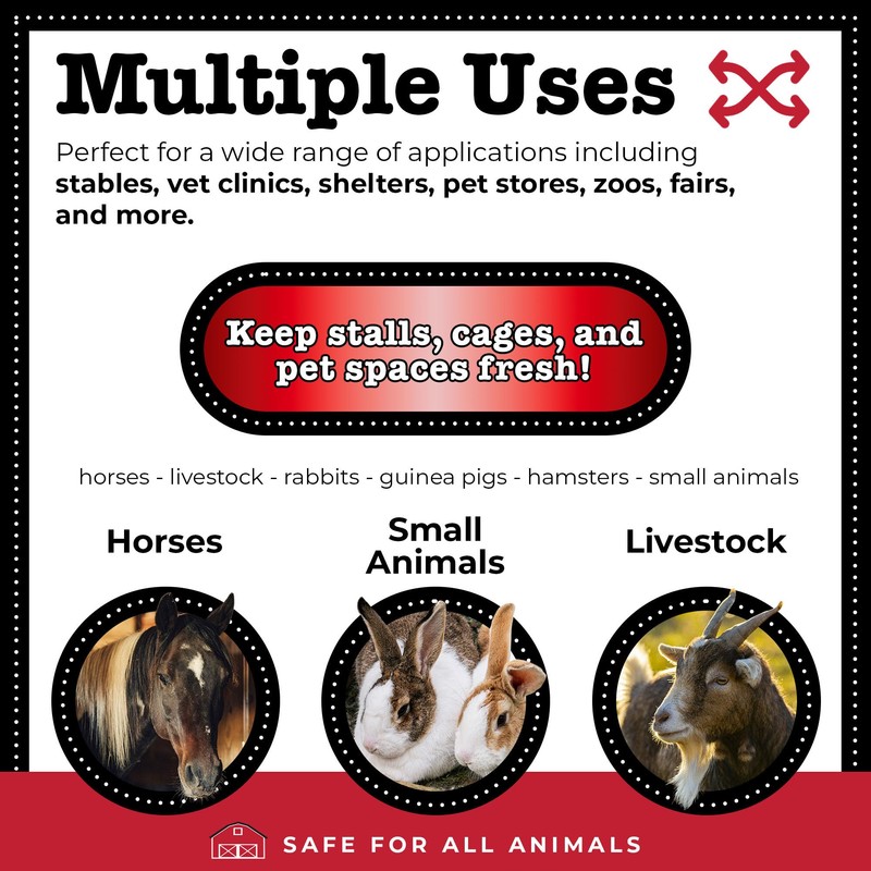 Progressive Planet Stall Dry Absorbent & Deodorizer, 40lbs - Use