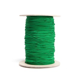 Realm Coloured Round Elastic 5m, Craft, Jewellery Stringing, Masks, Party Hats (Green)