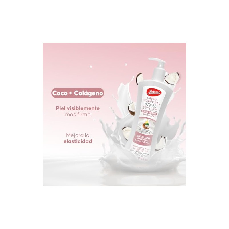 Jaloma | Crema Corporal de Coco + Colágeno, Nutrición Intensiva,