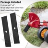 2 Pack Universal 9" x 2" （1/2 Hole） Edger Blade