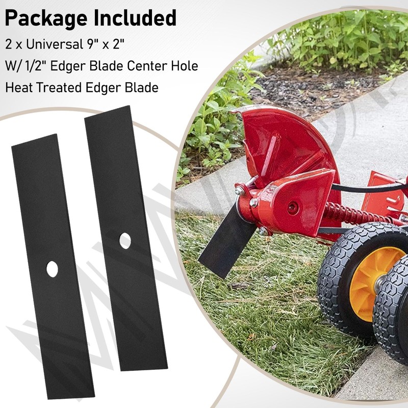 2 Pack Universal 9" x 2" （1/2 Hole） Edger Blade