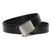 Lloyd Automatic Leather Belt 35 mm Shortenable Cambered Black, black