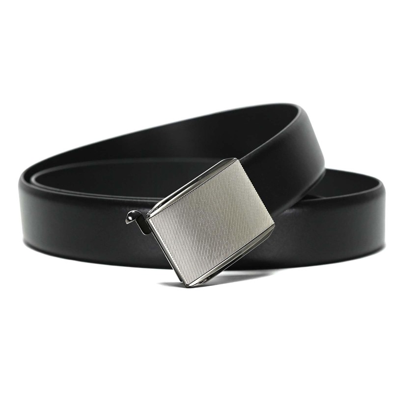 Lloyd Automatic Leather Belt 35 mm Shortenable Cambered Black, black
