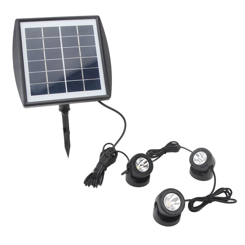 Outdoor Solar Lawn Lights Waterproof 2200mAh Battery Warm White Light