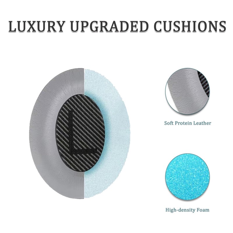 Ear Pads for Bose Quiet Comfort Soft Protein Leather Replacement