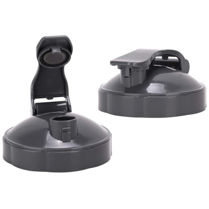 QueenTrade 2 Pack 32OZ Blender Cups & Flip-Top to-Go-Lid Replacement