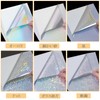 Sitengle Hologram Stickers, Printable, 6 Types, Set of 24, A4