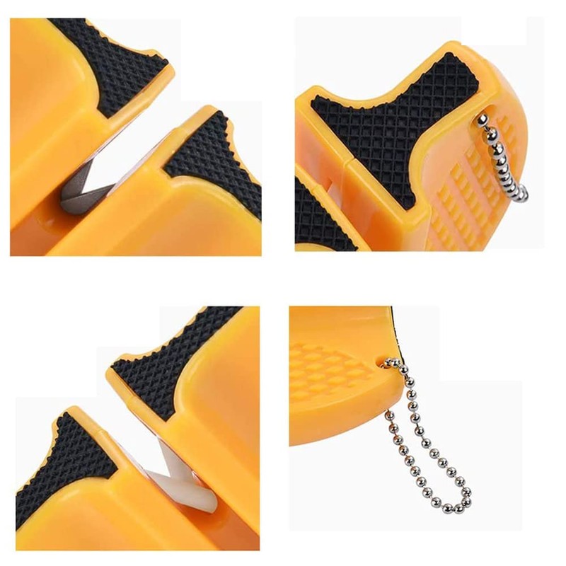 AKOAK 4 Pcs Durable Whetstone Mini Cute Shape Knife Sharpener
