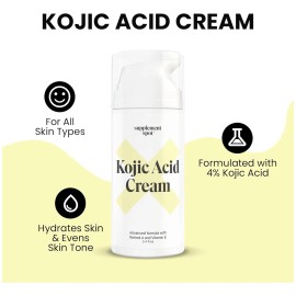 Crema Facial De Ácido Kójico Para Manchas Oscuras, Retinol A