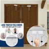 2 Metal Bifold Door Locks Adjustable Double Door Lock Kit