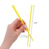 Women's 2 Hair Sticks Solid Straight Chopsticks 7.25 inches Long