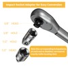 7 Piece Socket Adapter and Universal Joint Set 6.3 mm