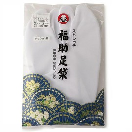 Fukusuke 3082J000 Fukusuke Tabi Socks, Stretch Socks, 4 Pieces, Made in Japan, Set of 1, Kimono, Kimono, Japanese Clothing, white