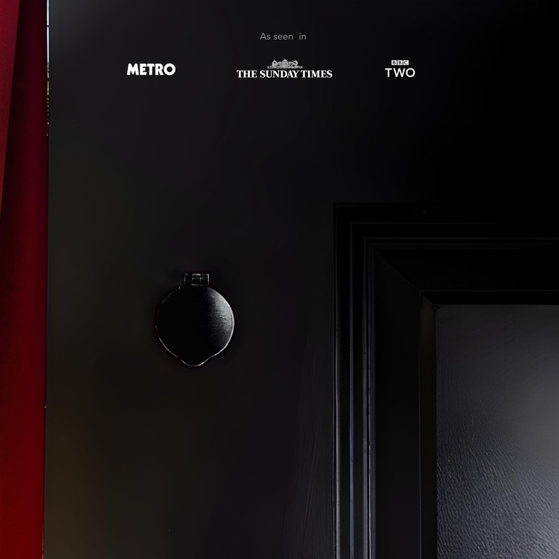 Magnetic keyhole Draught Excluder TM Mini Magflap -(Black)